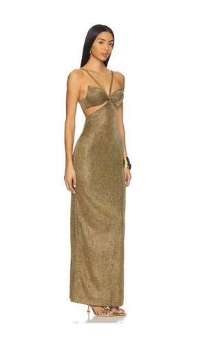 ROBE TISSÉE COLORIS DORÉ en . Taille 2. Also en 4 - PatBO - Modalova