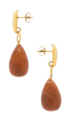 BOUCLES D'OREILLES PENDANTES AMBER en - petit moments - Modalova
