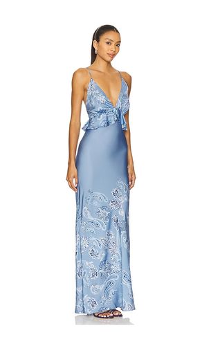 ROBE MAXI CROISÉE AU DOS ET FORME PÉPLUM en . Taille L. Also en XXS - ROCOCO SAND - Modalova