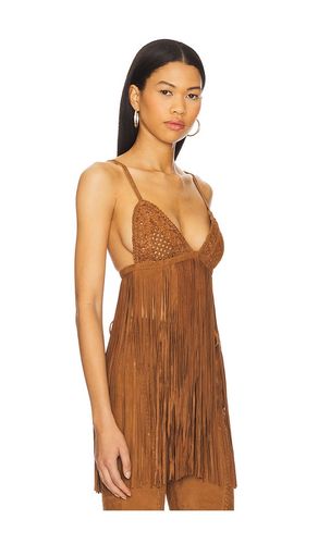 Jacinta Suede Fringe Bra en . Taille L. Also en M, S - retrofete - Modalova