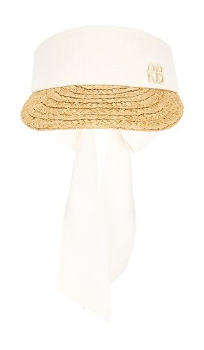 VISIÈRE STRAW BRAID & LINEN VISOR en - Ruslan Baginskiy - Modalova