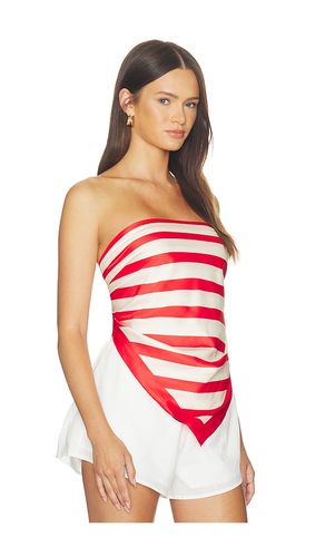 SNDYS GILET DRAPÉ STRIPE en Red - SNDYS - Modalova