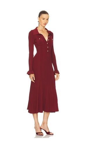 Ribbed Knit Midi Dress en . Taille S. Also en - self-portrait - Modalova