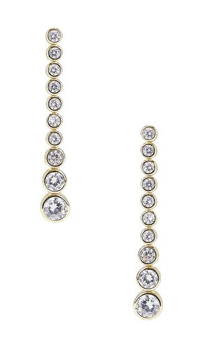 Bezel Diamond Drop Earring in - SHASHI - Modalova