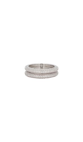 LOT DE BAGUES MICRO PAVE en . Taille 5. Also en 7 - SHASHI - Modalova