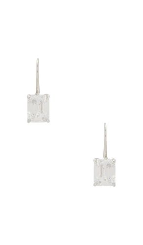 BOUCLES D'OREILLES CROCHET EMERALD BAGUETTE en - SHASHI - Modalova