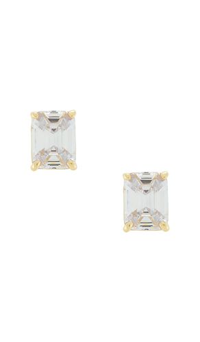 CLOUS D'OREILLES EMERALD en - SHASHI - Modalova