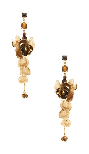 BOUCLES D'OREILLES PENDANTES GARDENIA en - SHASHI - Modalova