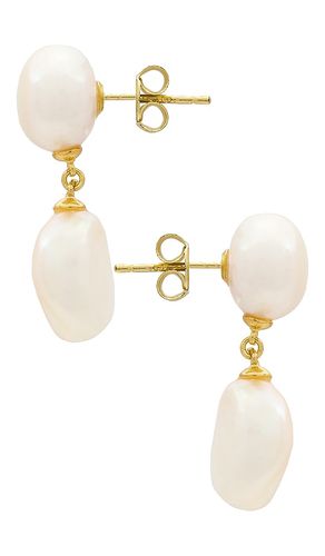 BOUCLES D'OREILLES PERLE en - SHASHI - Modalova