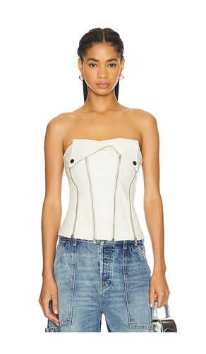 Dani Faux Leather Corset in . Size S, XS - superdown - Modalova