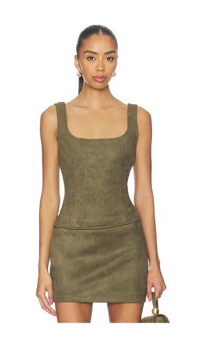 Patsie Faux Suede Top en . Taille S. Also en M, L - superdown - Modalova