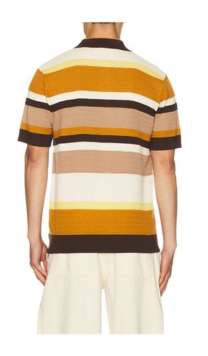 Structured Striped Knitted Polo en . Taille S. Also en M, XL/1X, XXL/2X - Scotch & Soda - Modalova