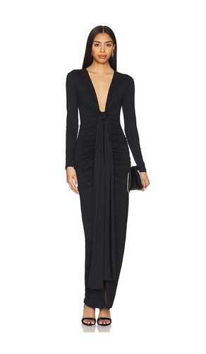 Tie Gathered Long Sleeve Dress in . Size M, S, XS - Susana Monaco - Modalova