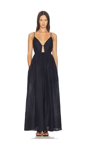 ROBE EMPIRE EN LIN UNI en . Taille L. Also en M - Susana Monaco - Modalova