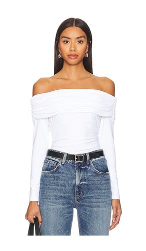 Off The Shoulder Gathered Long Sleeve Top in . Size S, XL, XS - Susana Monaco - Modalova