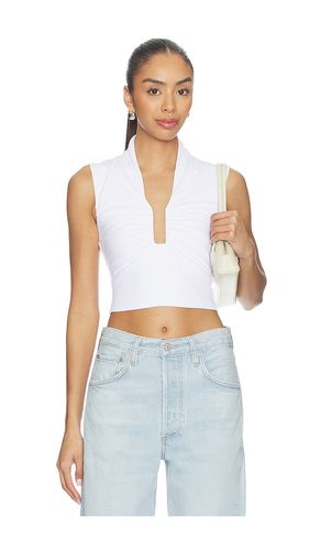 Square Wire Gathered Sleeveless Top en . Taille L. Also en M, S, XS - Susana Monaco - Modalova