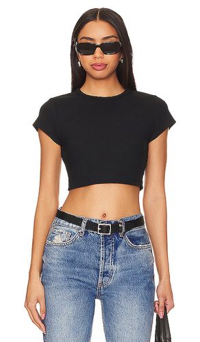 Ribbed Crop Tee in . Size XL, XS - Susana Monaco - Modalova