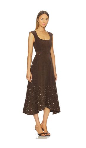 Kenny Suede Studded Midi Dress en . Taille 0. Also en 8 - AMUR - Modalova