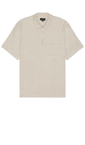 Hemp Quarter Zip Polo in . Size M, S - Vince - Modalova