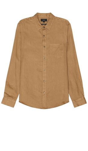 Linen Long Sleeve Shirt in . Size S - Vince - Modalova