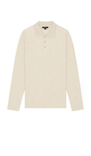 Sun Faded Thermal Long Sleeve Polo in . Size M, S, XL/1X - Vince - Modalova