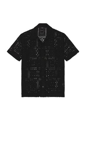 Knit Crochet Short Sleeve Button Down Shirt in . Size M, S, XL/1X - Vince - Modalova