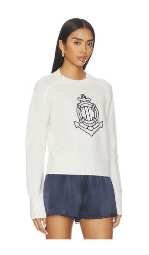 Warren PULL EN CACHEMIRE ULTRA-LÉGER BRODÉ À MOTIF MARIN en . Taille M. Also en S, XS - White & Warren - Modalova