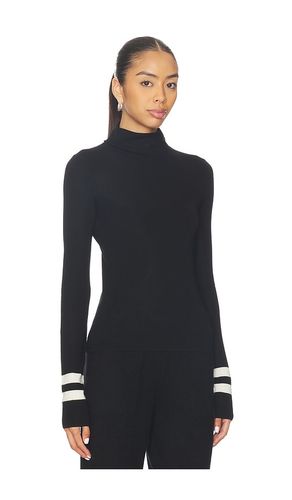 Superfine Merino Striped Fitted Turtleneck en . Taille S. Also en XS, M - White & Warren - Modalova