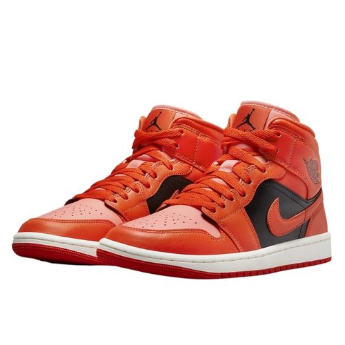 Air Jordan 1 Mid Orange Black - Jordan - Modalova