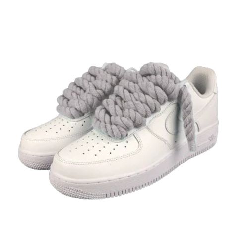 Air Force 1 Custom Lacet Corde Gris Clair - Nike - Modalova