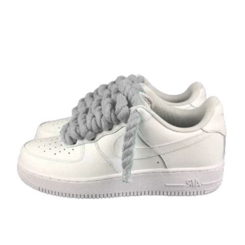 Air Force 1 Custom Lacet Corde Gris Clair - Nike - Modalova