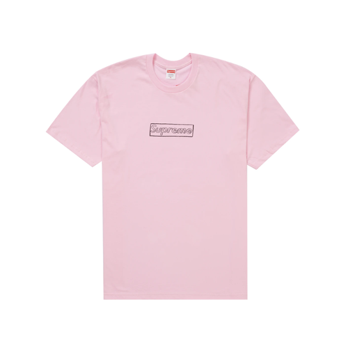 KAWS Chalk Logo Tee Light Pink - Supreme - Modalova