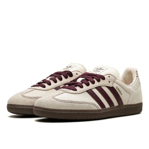 Adidas Samba OG Wonder White Maroon - Adidas - Modalova