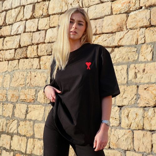 T-shirt Ami Paris de Cœur Noir - AMI - Modalova