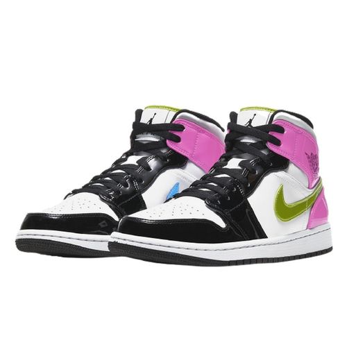 Air 1 Mid White Black Cyber Pink - Jordan - Modalova