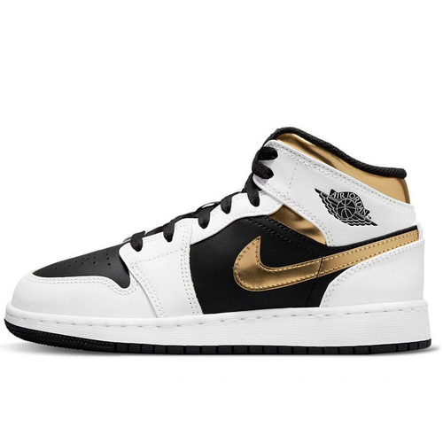 Air Jordan 1 Mid White Gold Black - Jordan - Modalova