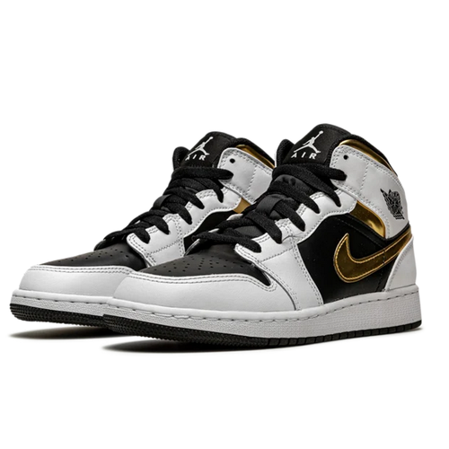 Air Jordan 1 Mid White Gold Black - Jordan - Modalova