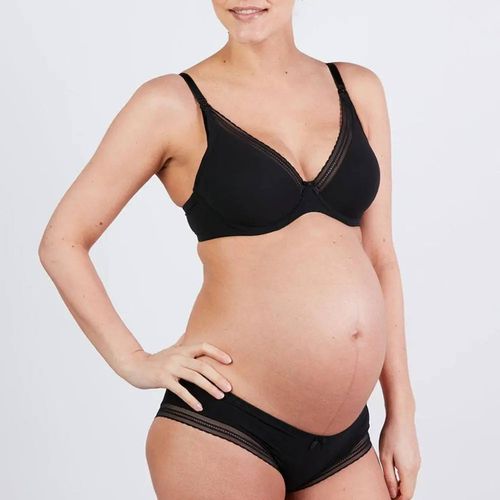 Shorty De Grossesse Milk Noir - Cache Coeur - Modalova