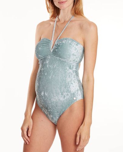 Maillot De Bain De Maternité Mykonos Silver Green - Cache Coeur - Modalova