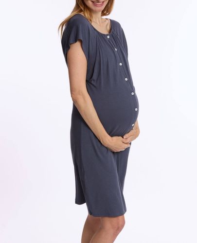 Chemise De Nuit De Maternité Et D'allaitement Louna Nuit - Cache Coeur - Modalova