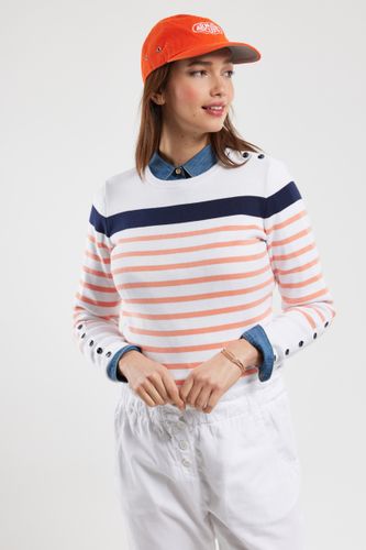 Pull marin manches boutonnées - coton - ARMOR-LUX - Modalova