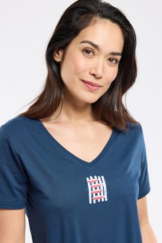 T-shirt col V poissons - coton léger - ARMOR LUX FR - Modalova