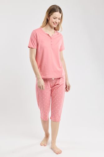ARMOR-LUX Pyjama corsaire motifs "pommes - flamingo"- coton léger XS - Armor Lux - Modalova