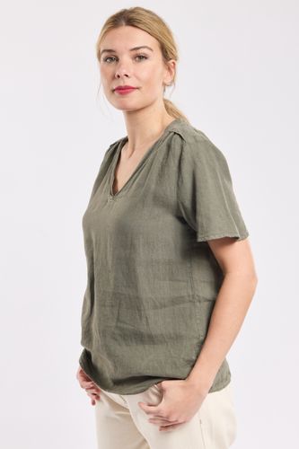 T-shirt col V - lin - ARMOR LUX FR - Modalova
