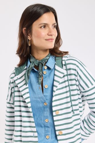 Cardigan rayé boutonné - coton rustique - ARMOR LUX FR - Modalova