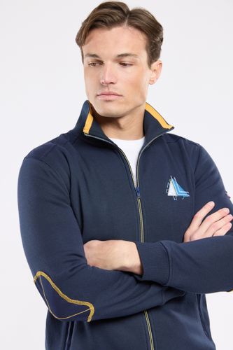 Gilet zippé à coudières - coton - ARMOR LUX FR - Modalova