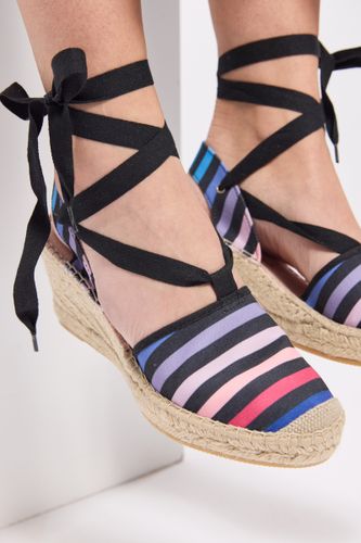 Espadrilles compensées à rayures - ARMOR LUX FR - Modalova