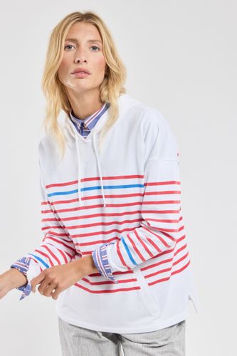 Sweat rayé à capuche - coton rustique - ARMOR-LUX - Modalova