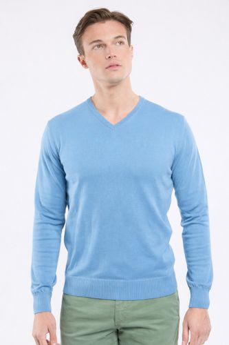 Pull col V - coton - BERAC - Modalova
