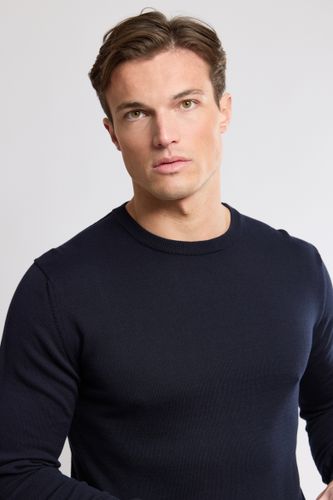 Pull col rond - coton - BERAC - Modalova